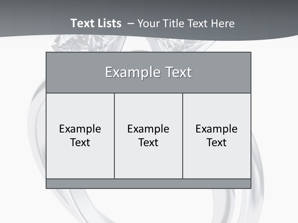 Marriage Render Jewelry PowerPoint Template
