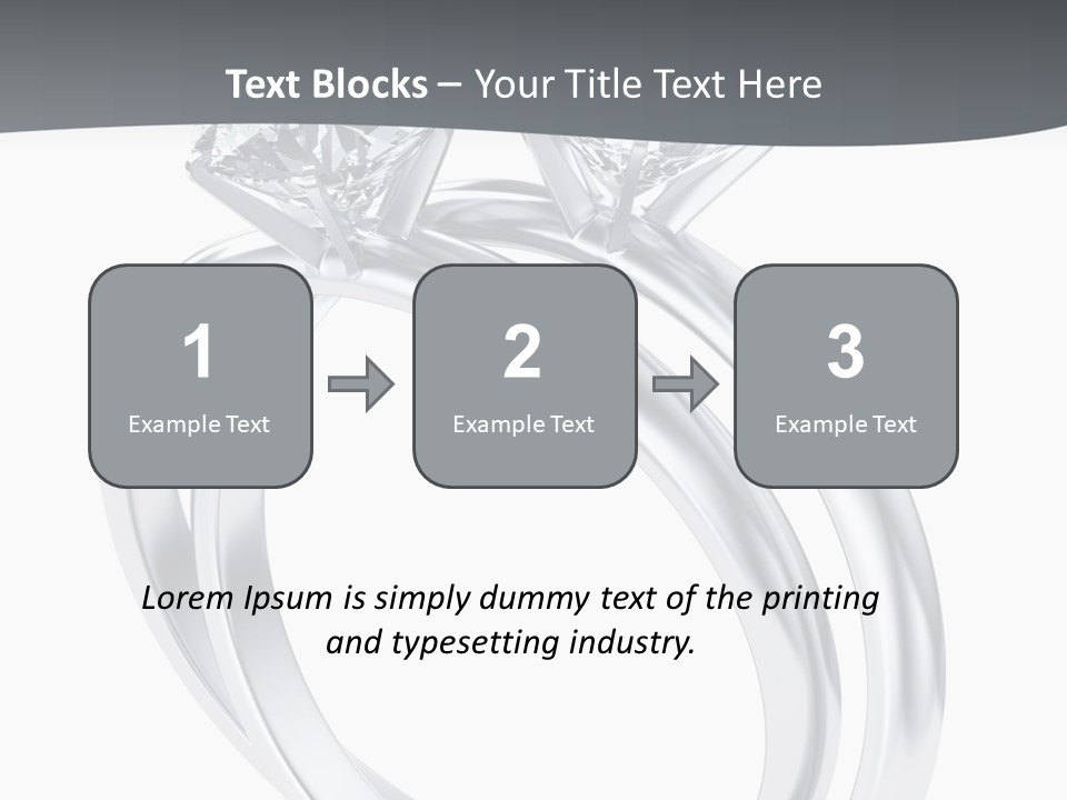 Marriage Render Jewelry PowerPoint Template