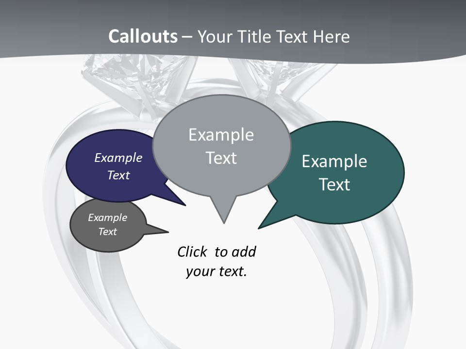 Marriage Render Jewelry PowerPoint Template