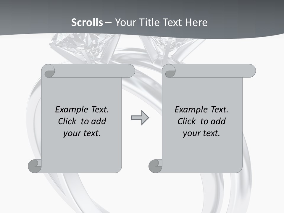 Marriage Render Jewelry PowerPoint Template