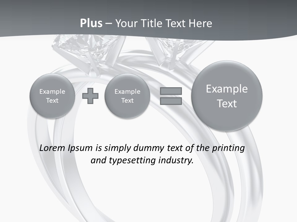 Marriage Render Jewelry PowerPoint Template