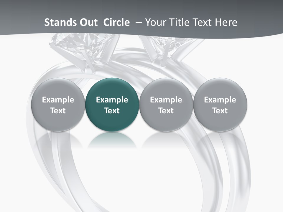 Marriage Render Jewelry PowerPoint Template