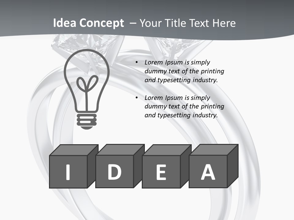 Marriage Render Jewelry PowerPoint Template