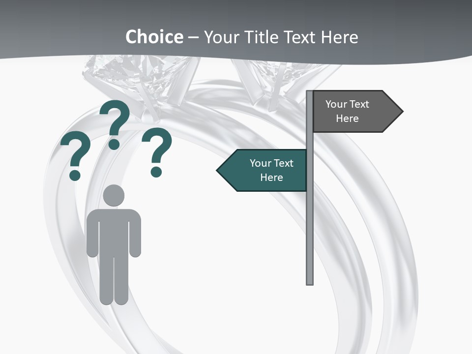 Marriage Render Jewelry PowerPoint Template
