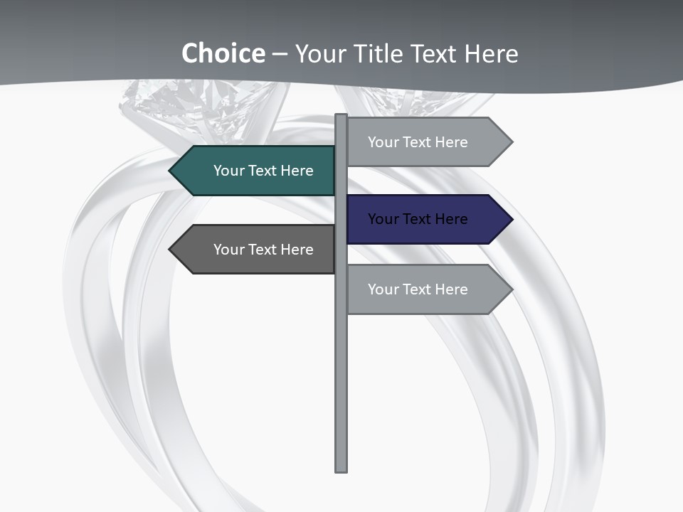 Marriage Render Jewelry PowerPoint Template