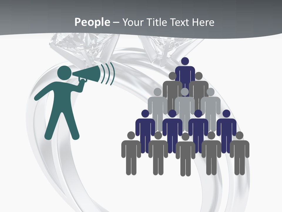 Marriage Render Jewelry PowerPoint Template