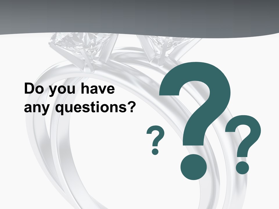 Marriage Render Jewelry PowerPoint Template