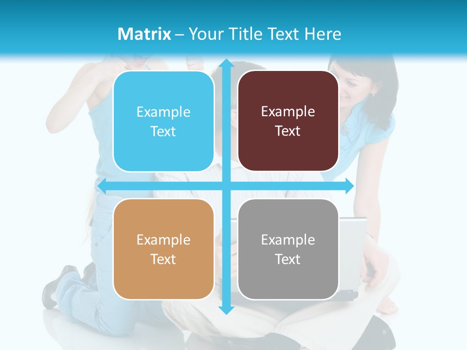 Happy Woman Consulting PowerPoint Template