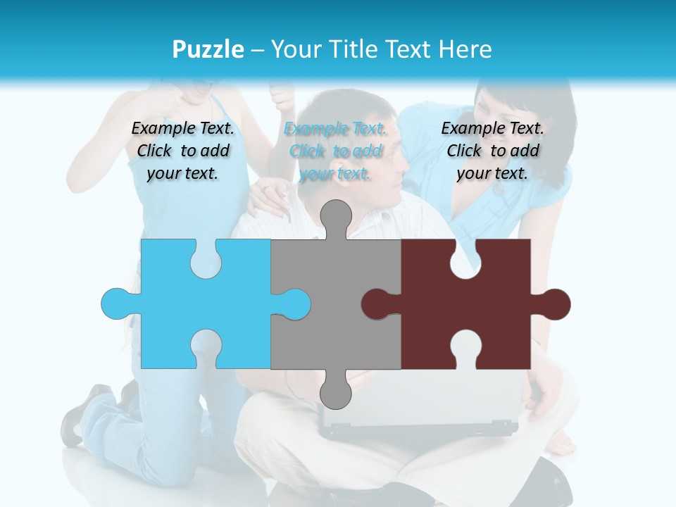 Happy Woman Consulting PowerPoint Template