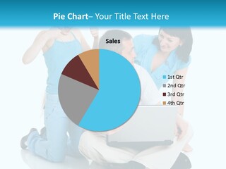 Happy Woman Consulting PowerPoint Template