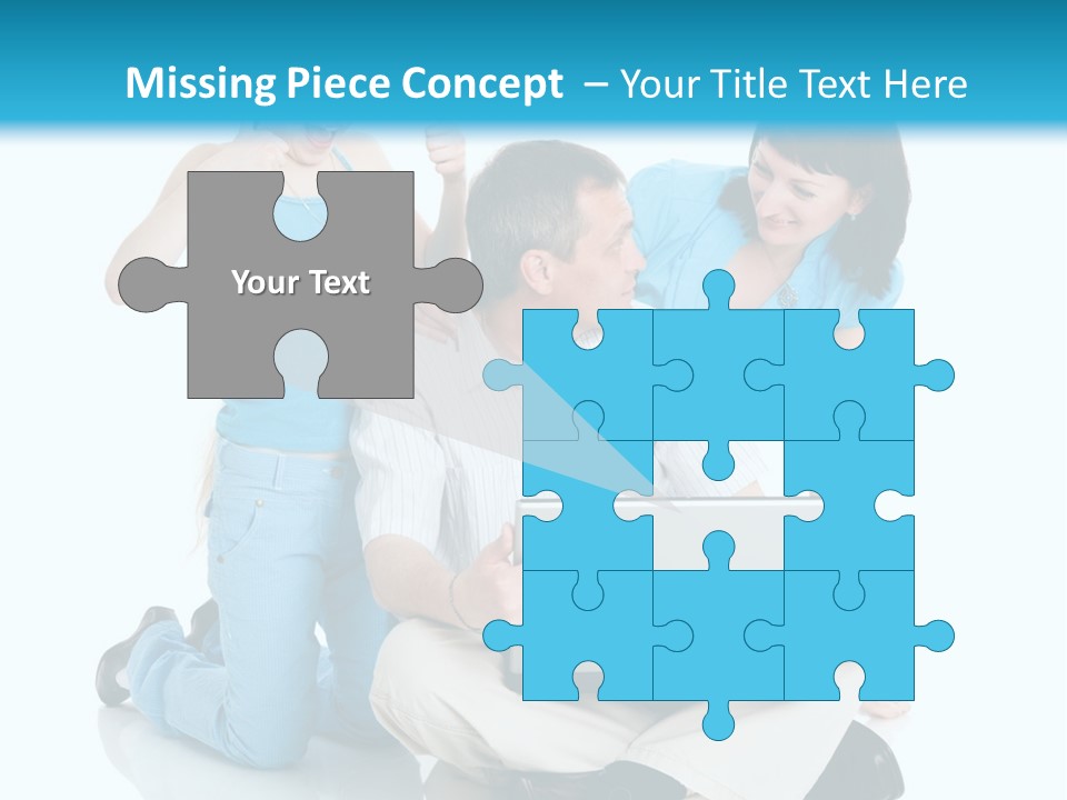 Happy Woman Consulting PowerPoint Template