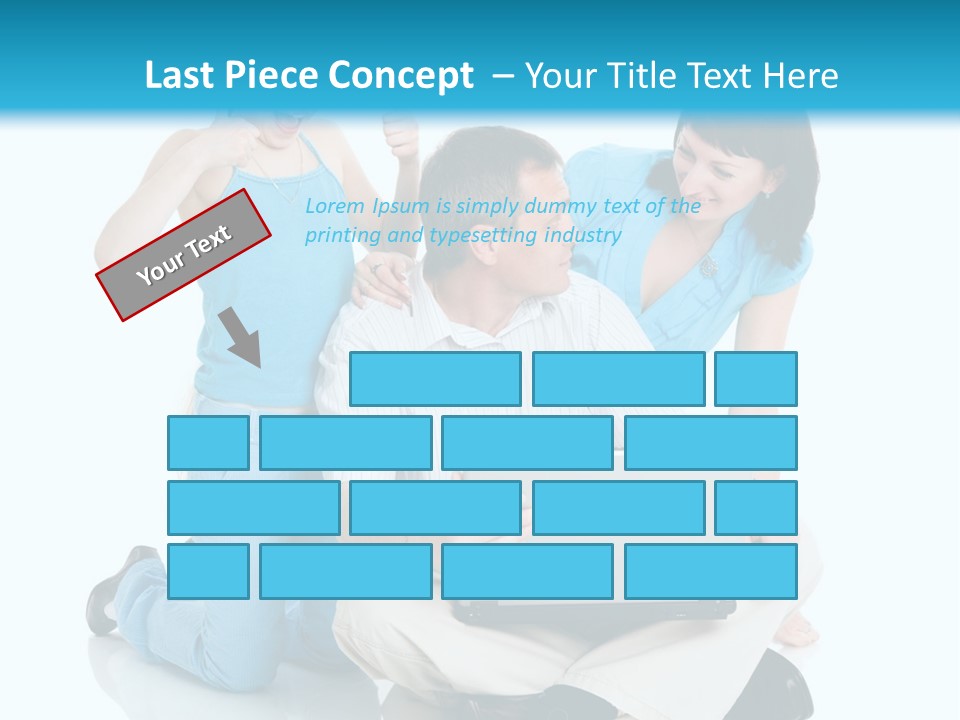 Happy Woman Consulting PowerPoint Template