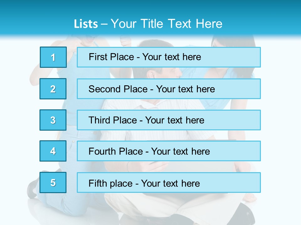 Happy Woman Consulting PowerPoint Template