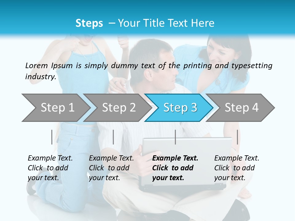 Happy Woman Consulting PowerPoint Template