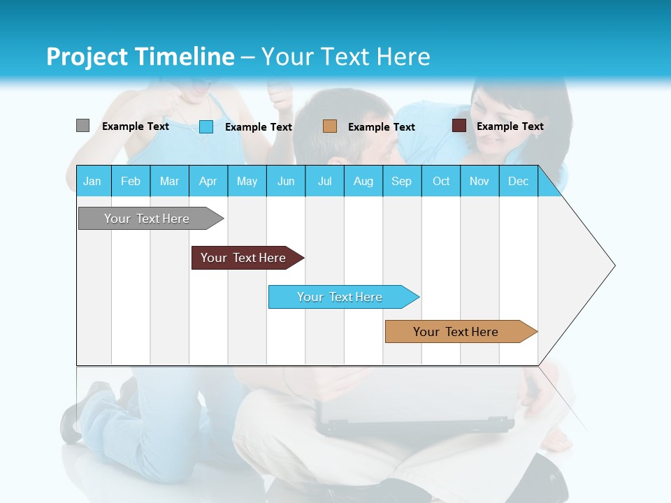 Happy Woman Consulting PowerPoint Template