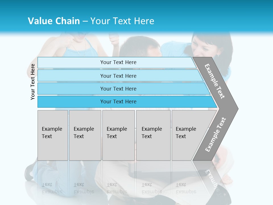 Happy Woman Consulting PowerPoint Template
