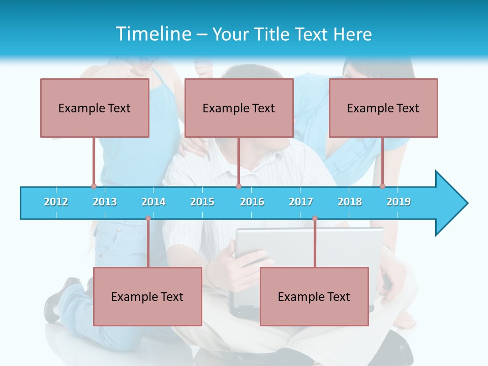 Happy Woman Consulting PowerPoint Template