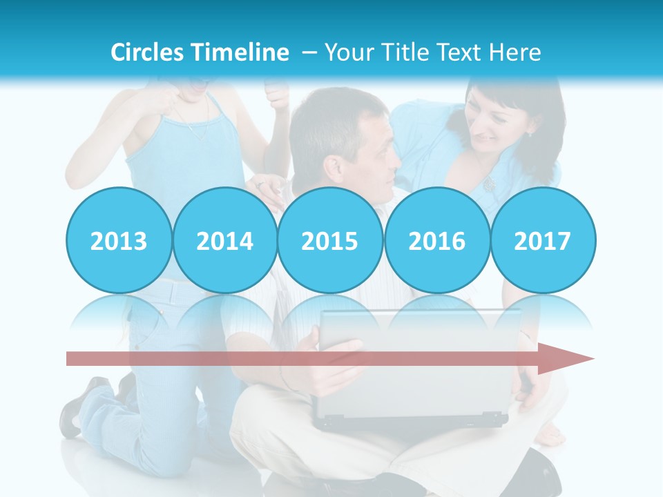 Happy Woman Consulting PowerPoint Template