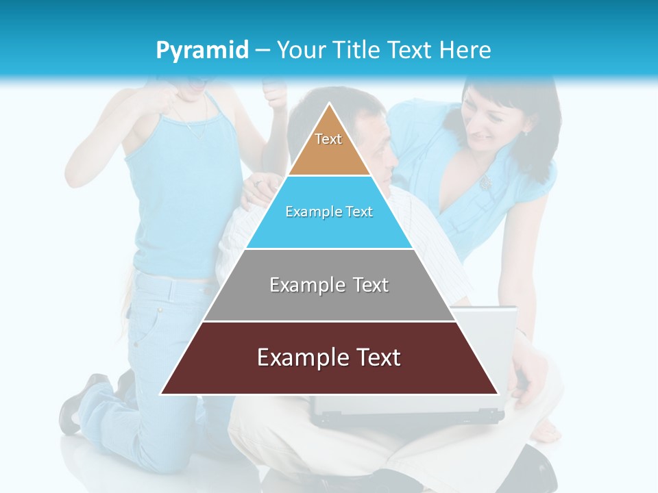 Happy Woman Consulting PowerPoint Template