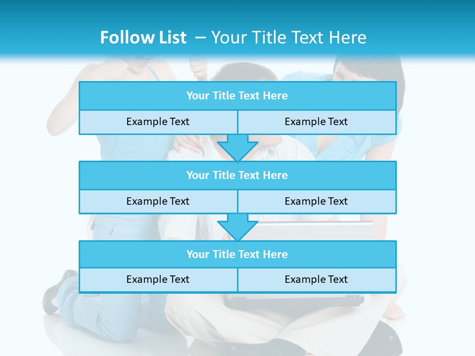 Happy Woman Consulting PowerPoint Template