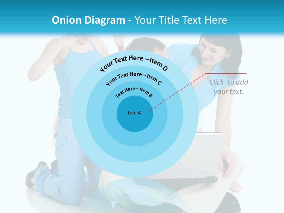 Happy Woman Consulting PowerPoint Template