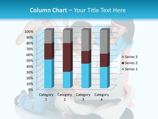 Happy Woman Consulting PowerPoint Template