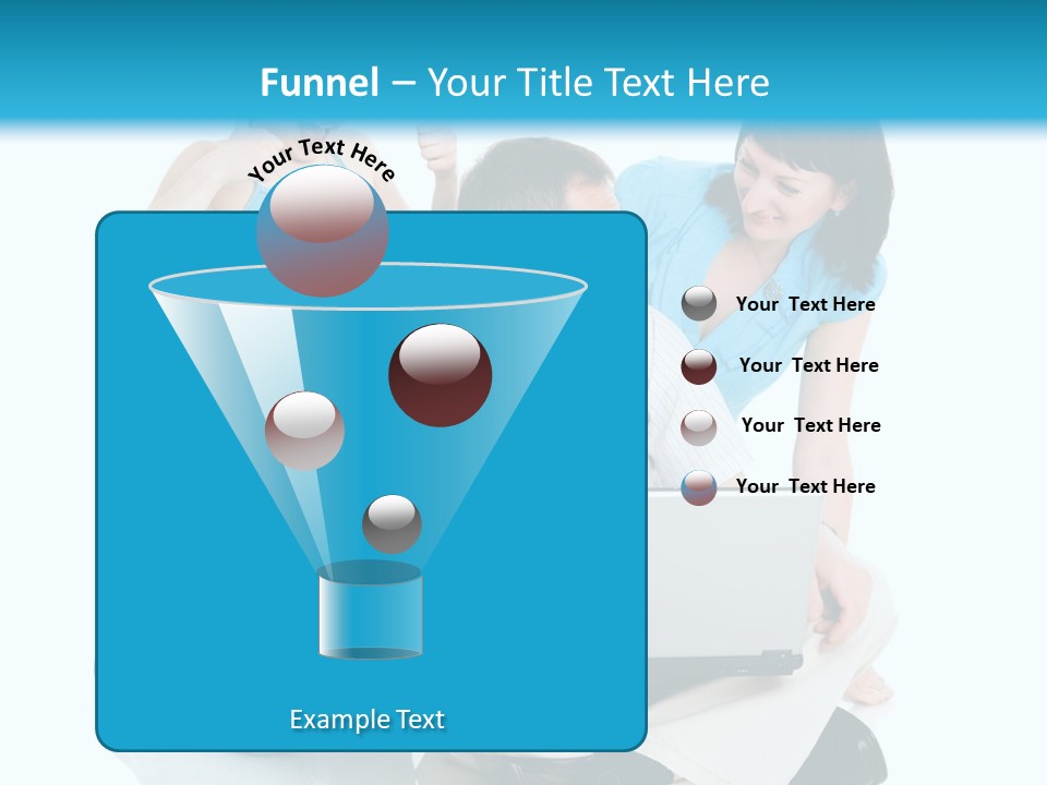 Happy Woman Consulting PowerPoint Template