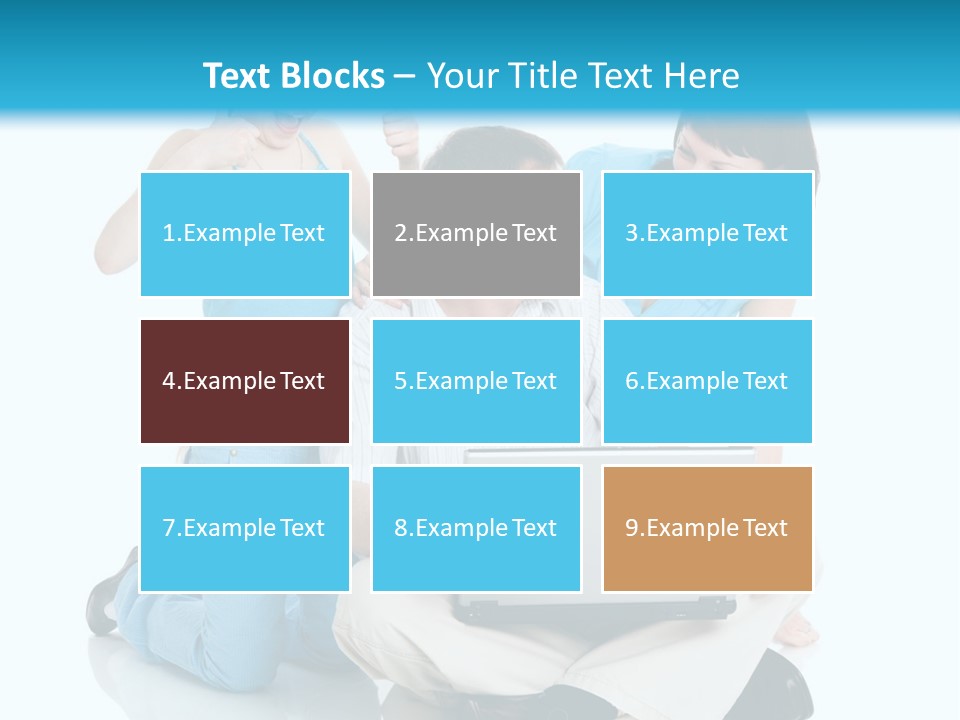 Happy Woman Consulting PowerPoint Template