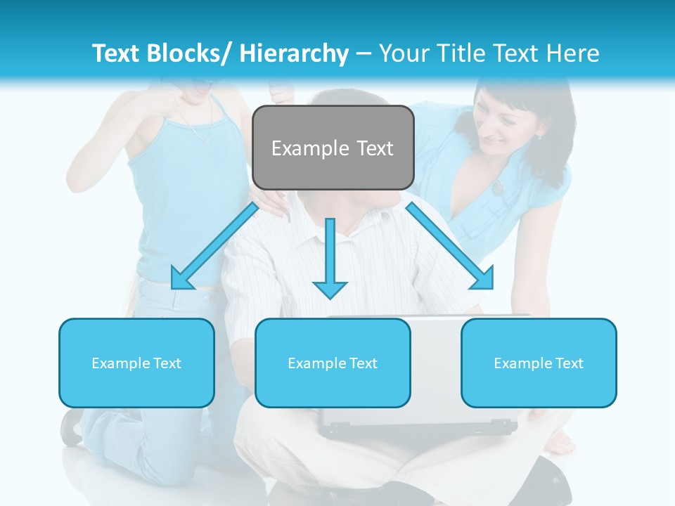 Happy Woman Consulting PowerPoint Template