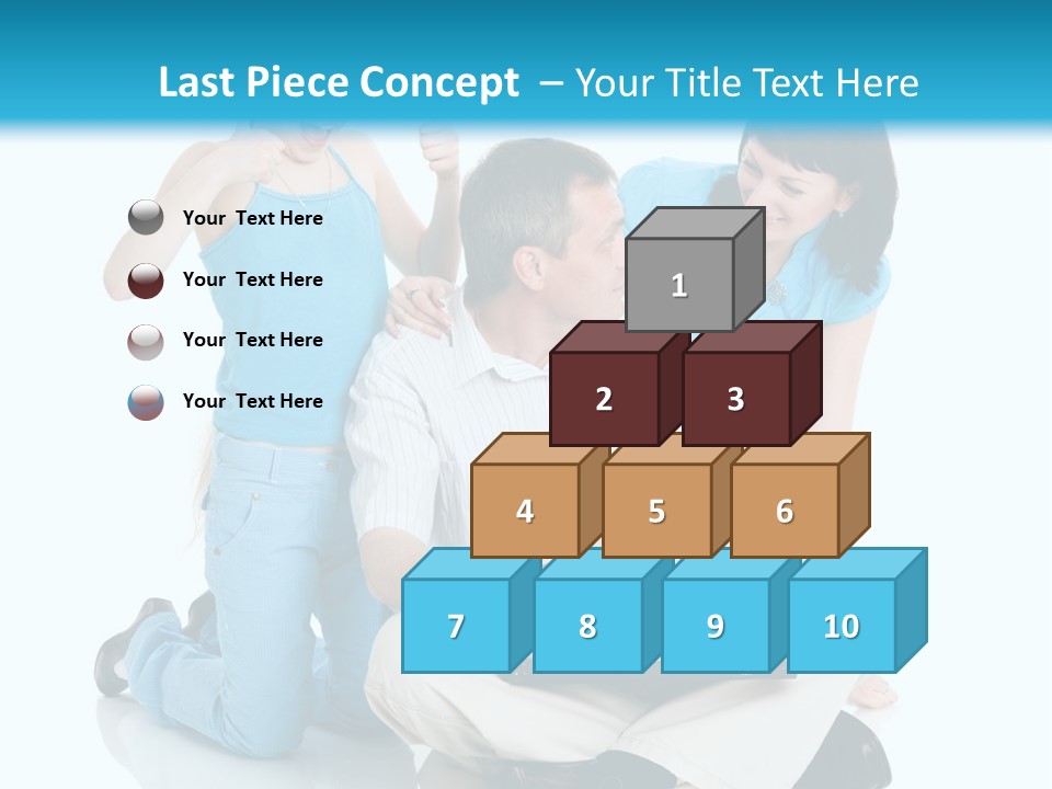 Happy Woman Consulting PowerPoint Template