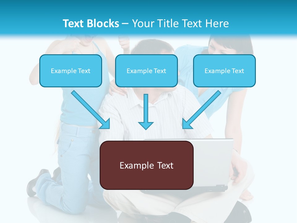 Happy Woman Consulting PowerPoint Template