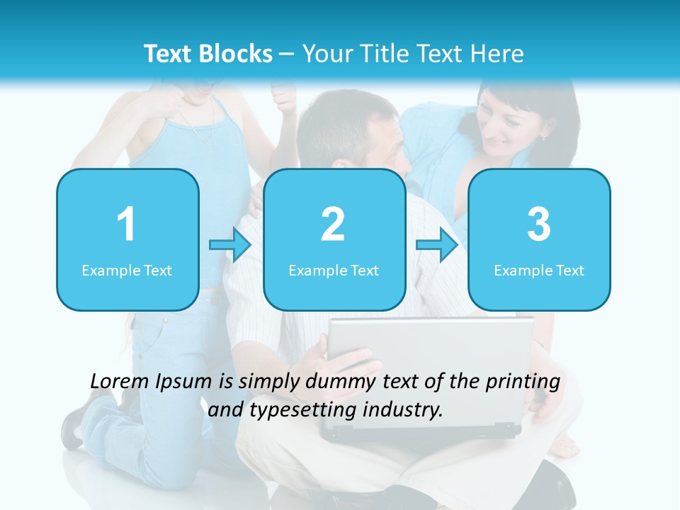 Happy Woman Consulting PowerPoint Template