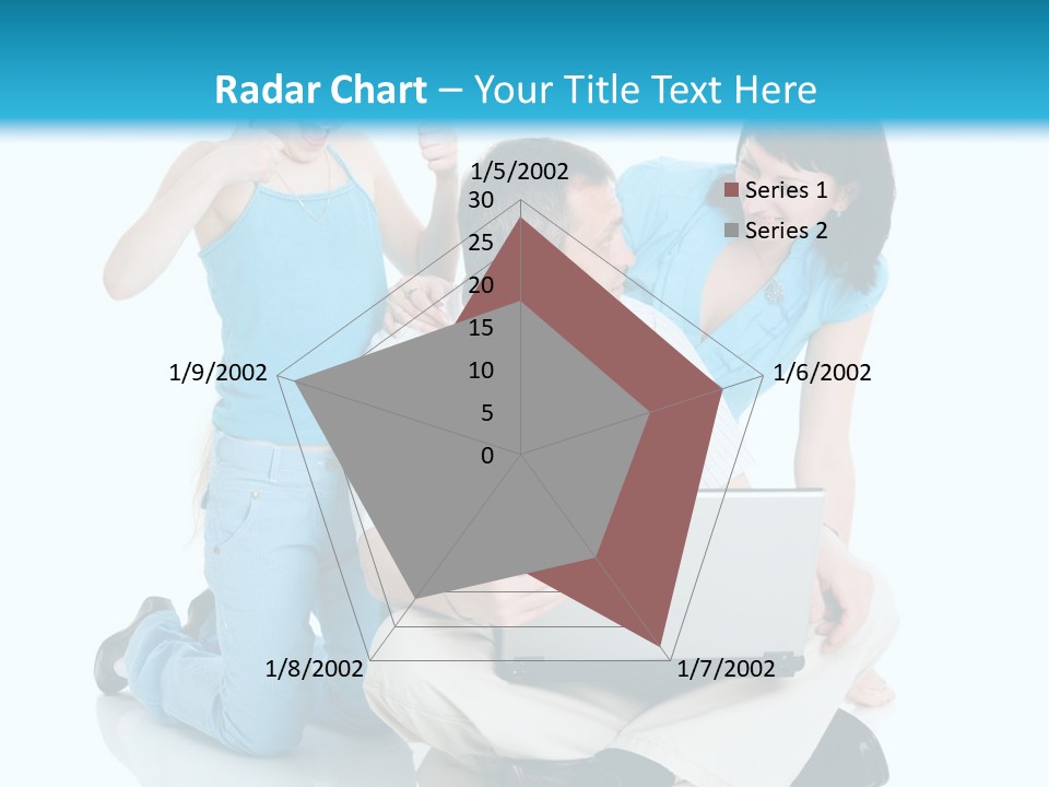Happy Woman Consulting PowerPoint Template