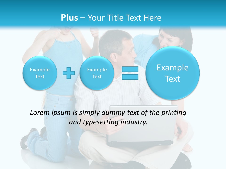 Happy Woman Consulting PowerPoint Template