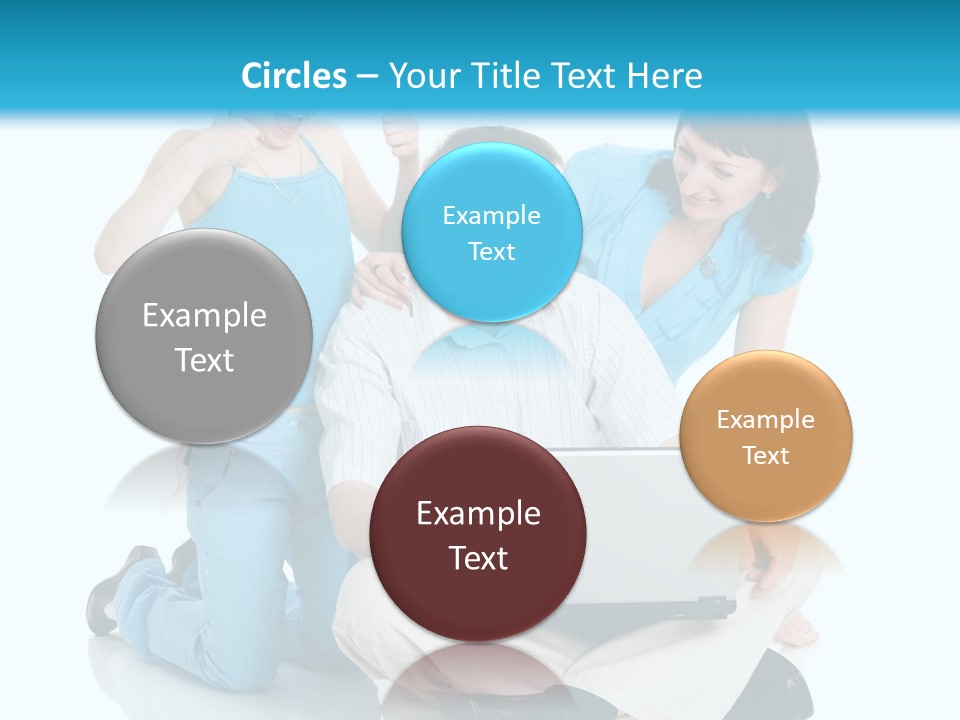 Happy Woman Consulting PowerPoint Template