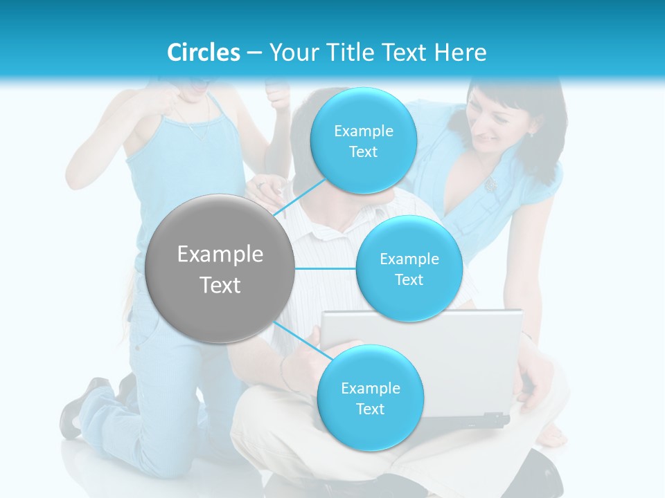 Happy Woman Consulting PowerPoint Template