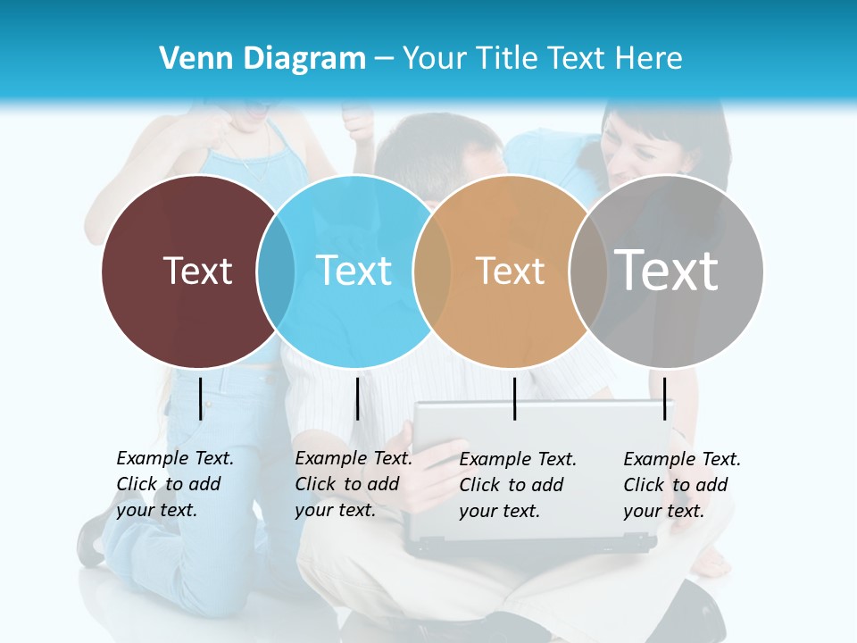 Happy Woman Consulting PowerPoint Template