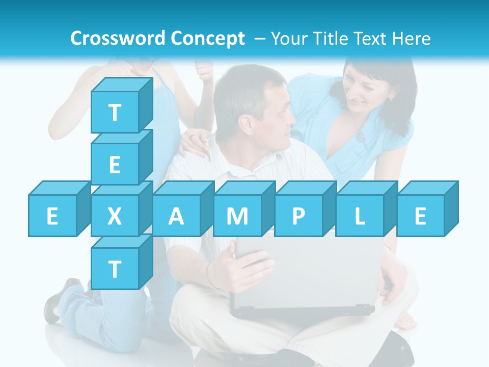 Happy Woman Consulting PowerPoint Template