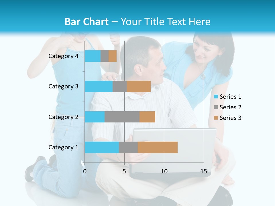 Happy Woman Consulting PowerPoint Template