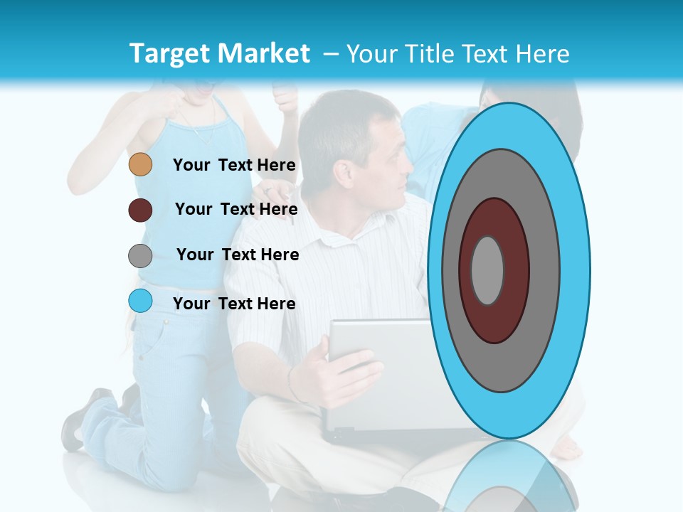 Happy Woman Consulting PowerPoint Template