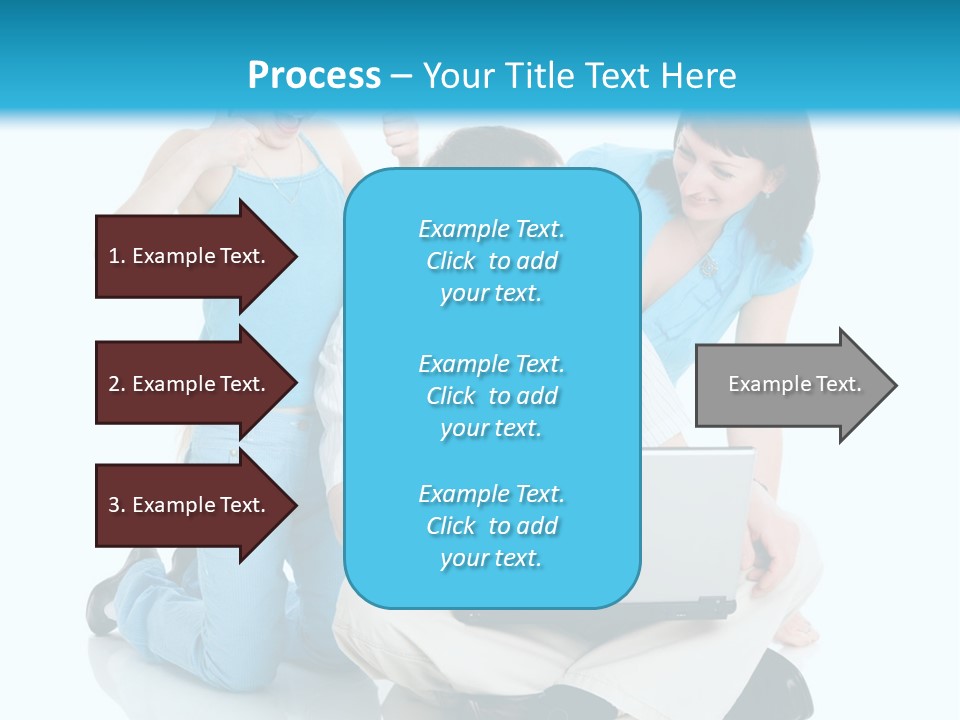 Happy Woman Consulting PowerPoint Template