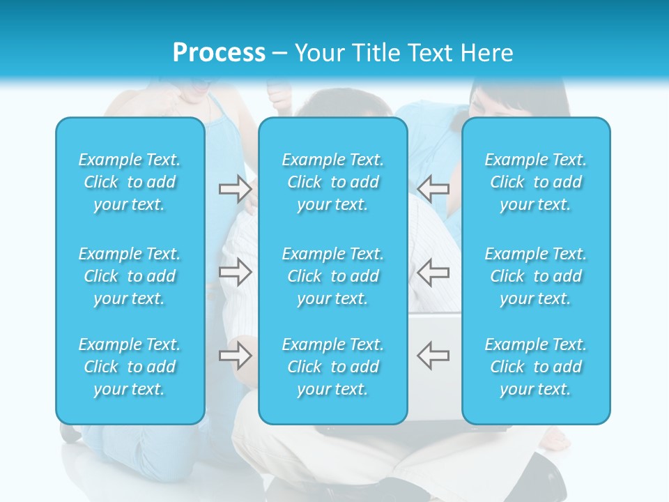 Happy Woman Consulting PowerPoint Template