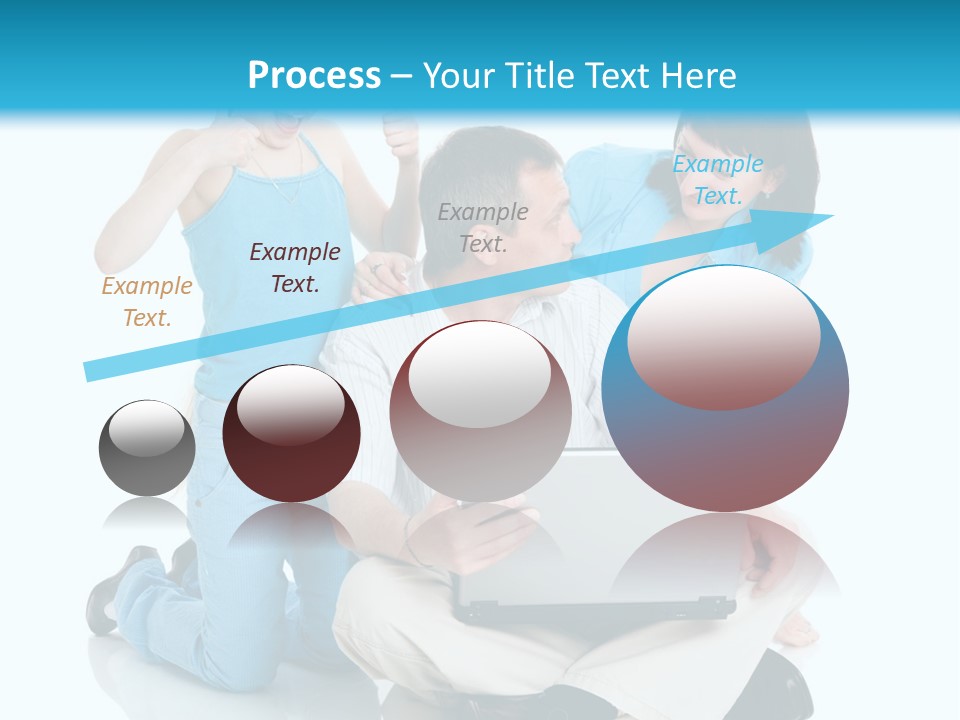 Happy Woman Consulting PowerPoint Template