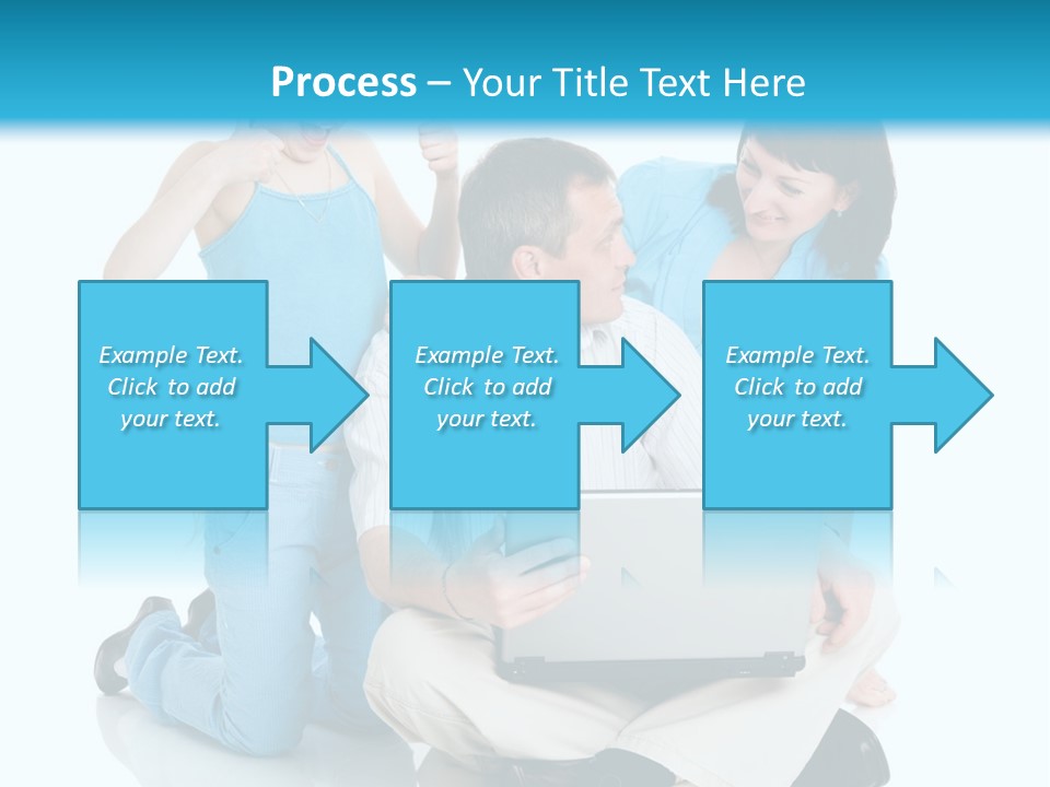 Happy Woman Consulting PowerPoint Template
