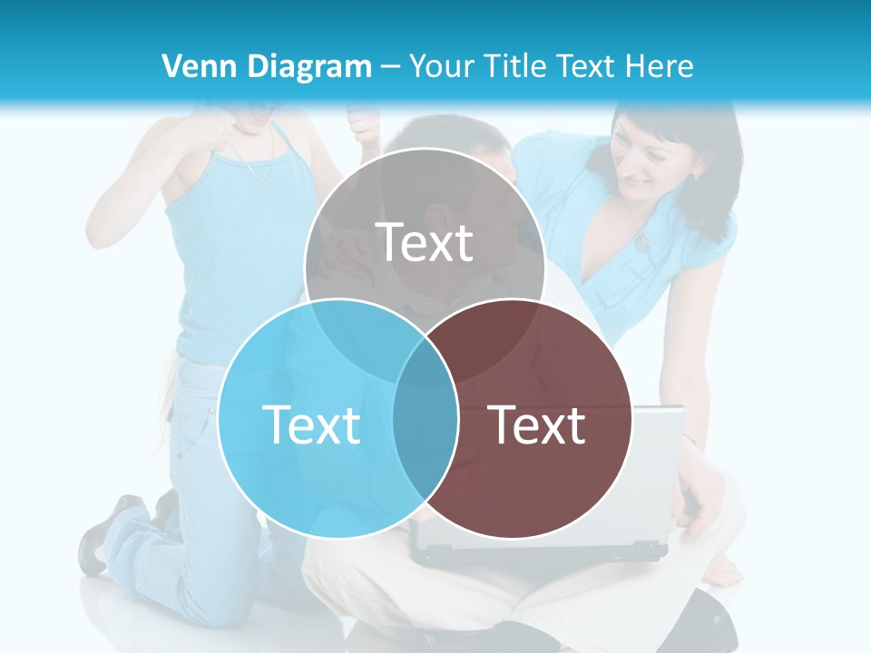 Happy Woman Consulting PowerPoint Template