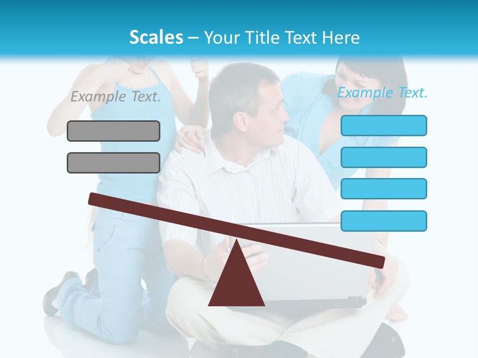 Happy Woman Consulting PowerPoint Template