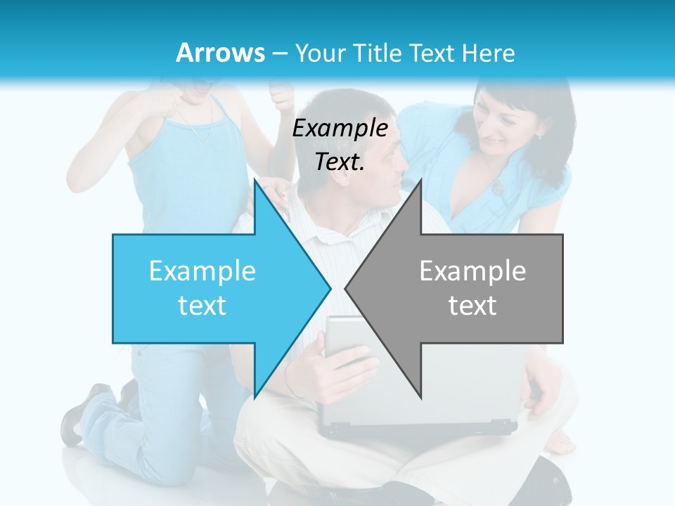 Happy Woman Consulting PowerPoint Template