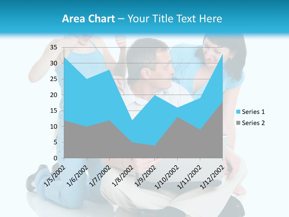 Happy Woman Consulting PowerPoint Template
