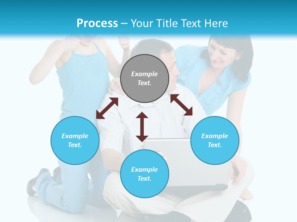 Happy Woman Consulting PowerPoint Template