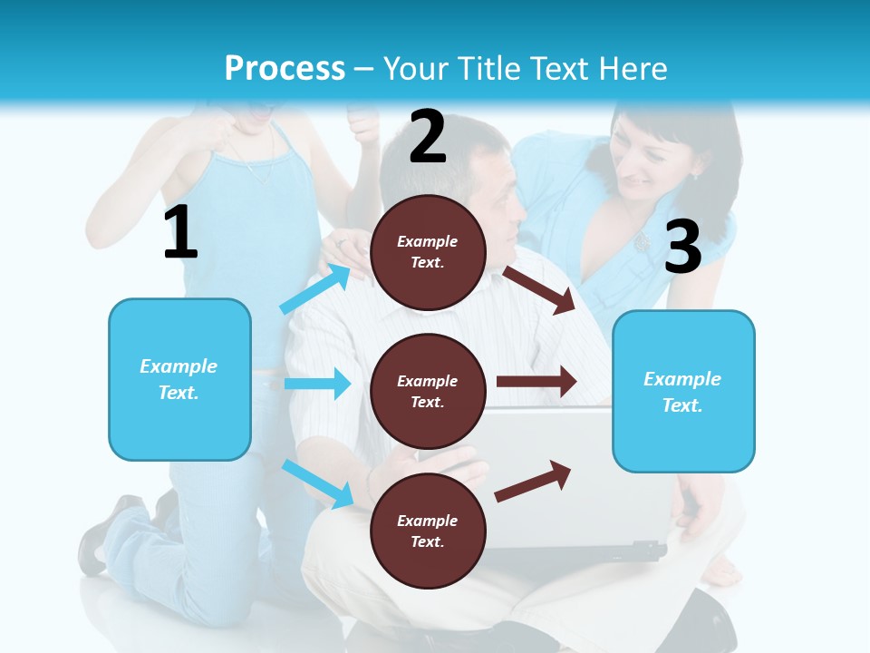 Happy Woman Consulting PowerPoint Template